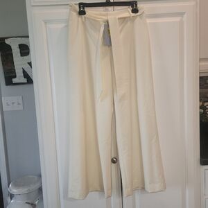 Antonio Melani NWT Cream Wide-Leg Pants Size 6
